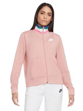 Nike Women’s Pink Full-Zip Tennis Track Jacket and Pants